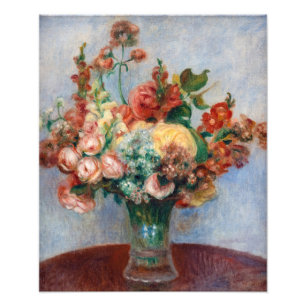 Pierre-Auguste Renoir - Blumen in einer Vase Fotodruck