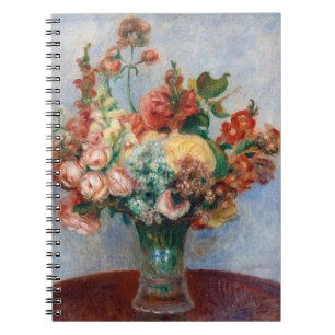 Pierre-Auguste Renoir - Blumen in einer Vase Notizblock