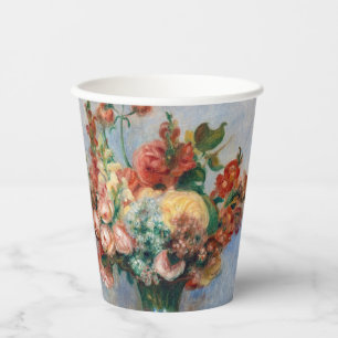 Pierre-Auguste Renoir - Blumen in einer Vase Pappbecher