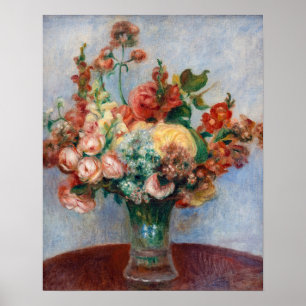 Pierre-Auguste Renoir - Blumen in einer Vase Poster