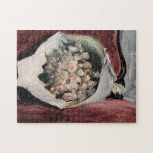 Pierre-Auguste Renoir - Blumenstrauß in einer Loge Puzzle