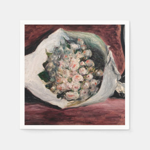 Pierre-Auguste Renoir - Blumenstrauß in einer Loge Serviette