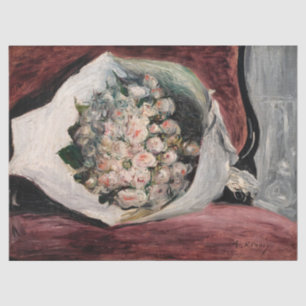 Pierre-Auguste Renoir - Blumenstrauß in einer Scha Seidenpapier