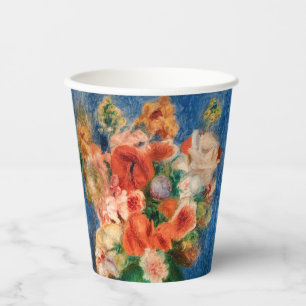 Pierre-Auguste Renoir - Blumenstrauß Pappbecher