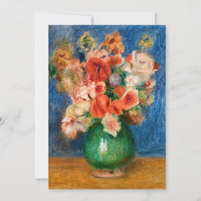 Pierre-Auguste Renoir - Bouquet Einladung (Vorderseite)