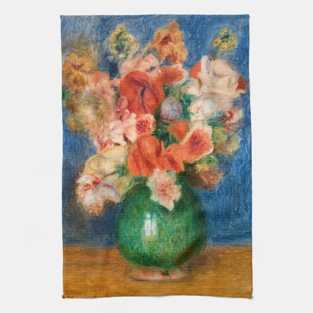 Pierre-Auguste Renoir - Bouquet Geschirrtuch (Vertikal)
