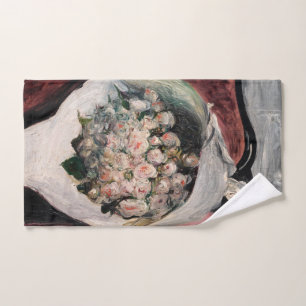 Pierre-Auguste Renoir - Bouquet in einer Box Badhandtuch Set