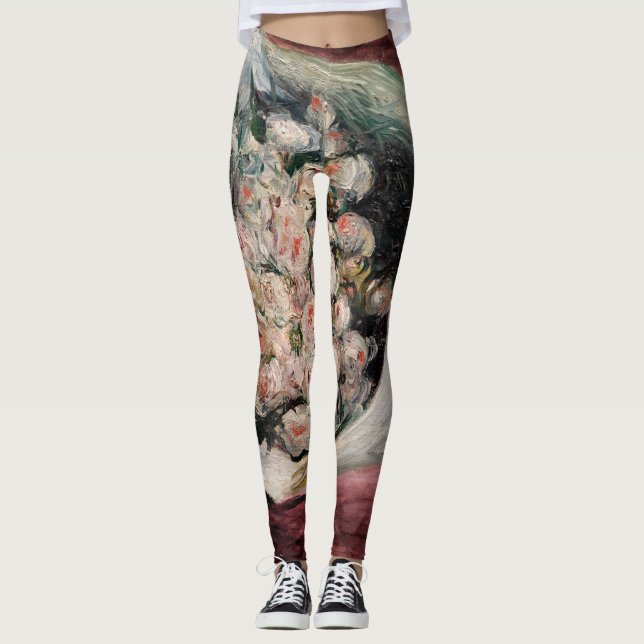 Pierre-Auguste Renoir - Bouquet in einer Box Leggings (Vorderseite)