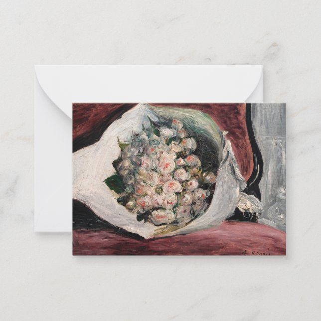 Pierre-Auguste Renoir - Bouquet in einer Box Mitteilungskarte (Vorderseite)