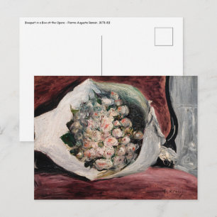 Pierre-Auguste Renoir - Bouquet in einer Box Postkarte