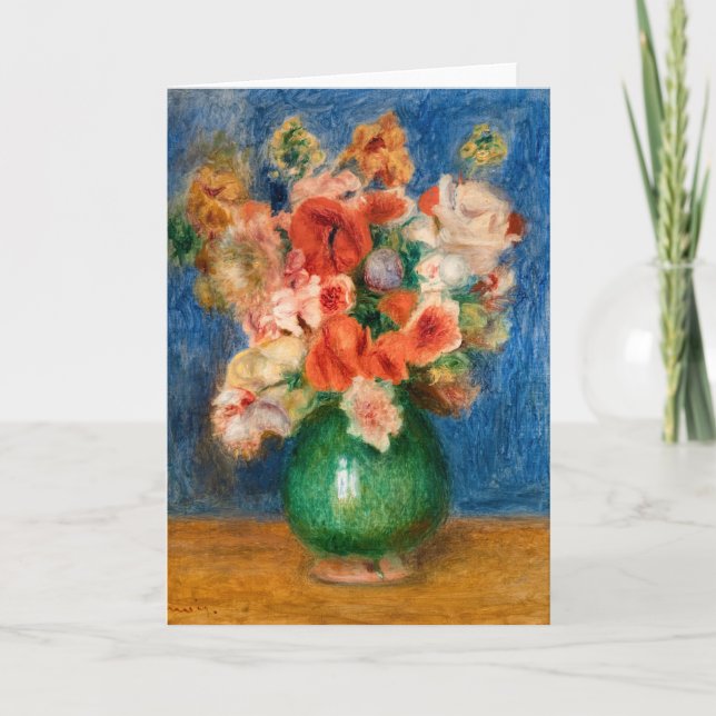 Pierre-Auguste Renoir - Bouquet Karte (Vorderseite)