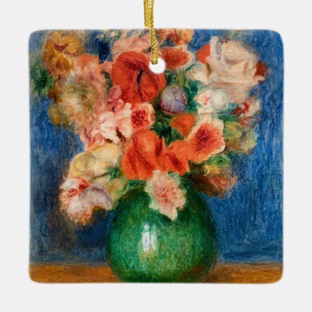 Pierre-Auguste Renoir - Bouquet Keramikornament (Vorderseite)