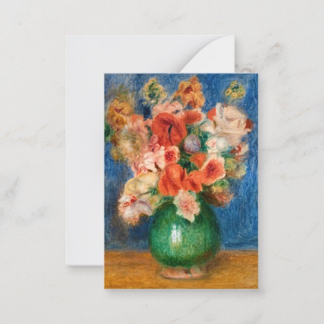 Pierre-Auguste Renoir - Bouquet Mitteilungskarte (Vorderseite)