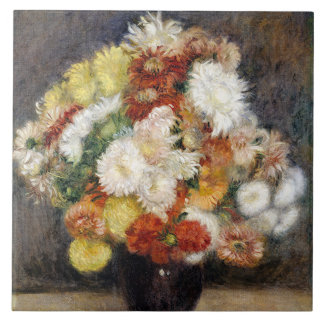 Pierre-Auguste Renoir Bouquet von Chrysanthemen Fliese