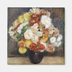 Pierre-Auguste Renoir Bouquet von Chrysanthemen Magnet