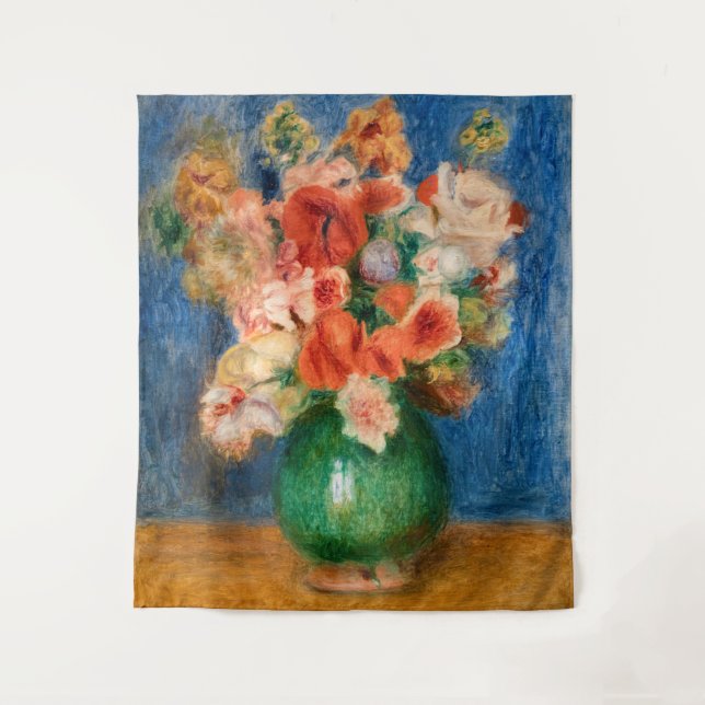 Pierre-Auguste Renoir - Bouquet Wandteppich (Vorderseite)