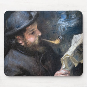 Pierre-Auguste Renoir - Claude Monet Reading Mousepad