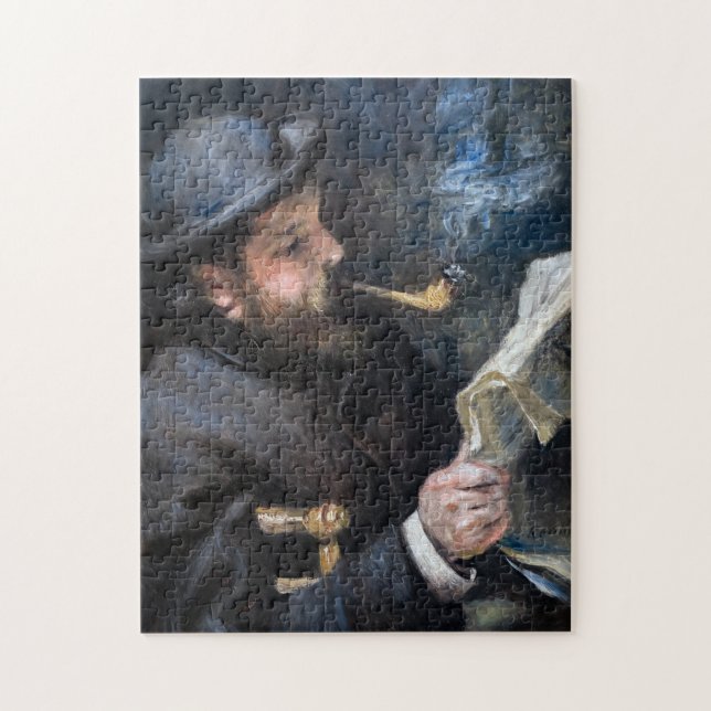 Pierre-Auguste Renoir - Claude Monet Reading Puzzle (Vertikal)