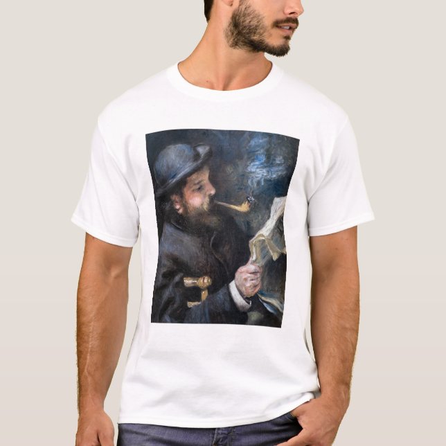 Pierre-Auguste Renoir - Claude Monet Reading T-Shirt (Vorderseite)