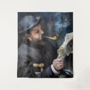 Pierre-Auguste Renoir - Claude Monet Reading Wandteppich