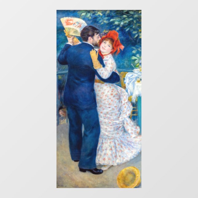 Pierre-Auguste Renoir - Country Dance Fensteraufkleber (Blatt)