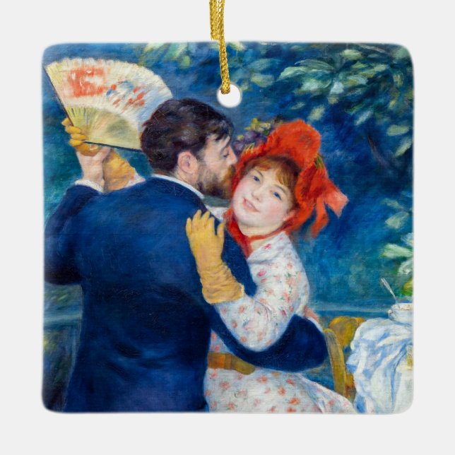 Pierre-Auguste Renoir - Country Dance Keramikornament (Vorderseite)