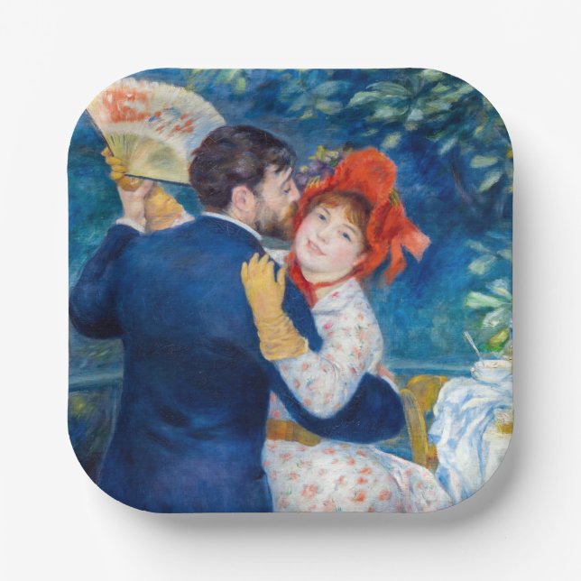 Pierre-Auguste Renoir - Country Dance Pappteller (Vorderseite)