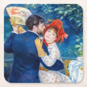 Pierre-Auguste Renoir - Country Dance Rechteckiger Pappuntersetzer