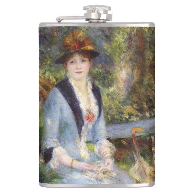 Pierre-Auguste Renoir - Dans les Rose Flachmann (Vorderseite)