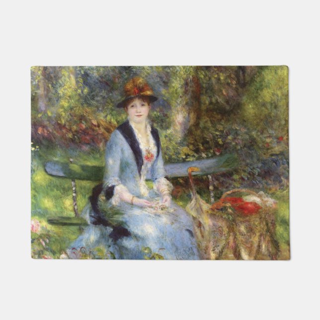 Pierre-Auguste Renoir - Dans les Rose Fußmatte (Vorderseite)