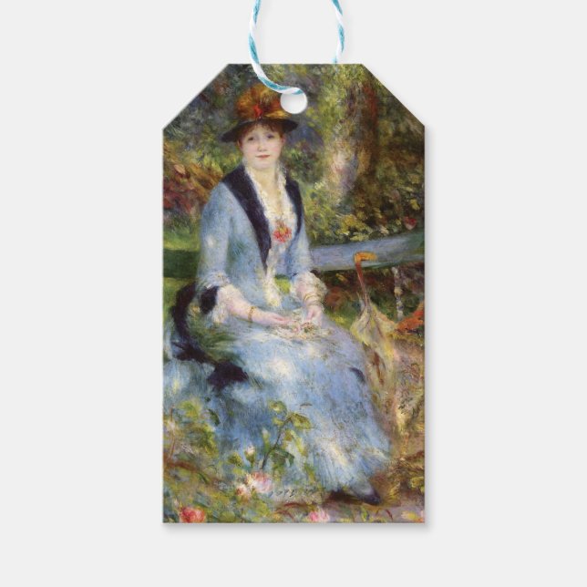 Pierre-Auguste Renoir - Dans les Rose Geschenkanhänger (Vorderseite)