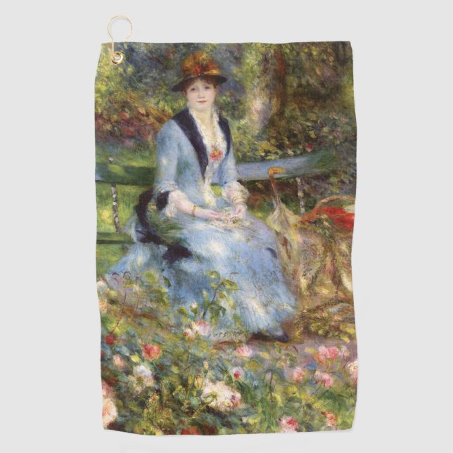 Pierre-Auguste Renoir - Dans les Rose Golfhandtuch (Vorderseite)