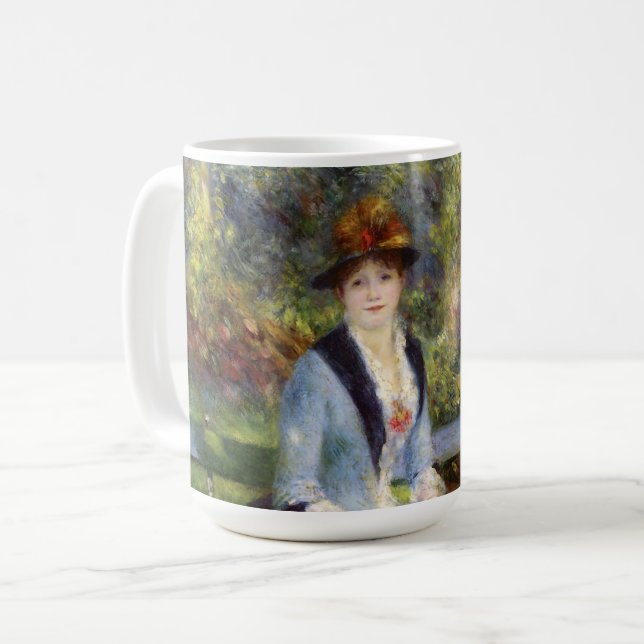 Pierre-Auguste Renoir - Dans les Rose Kaffeetasse (Vorderseite Links)