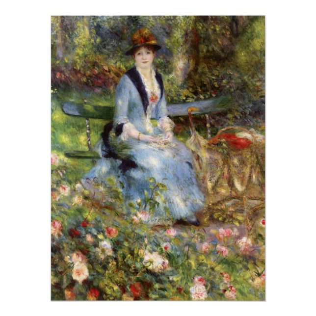 Pierre-Auguste Renoir - Dans les Rose Poster (Vorderseite)