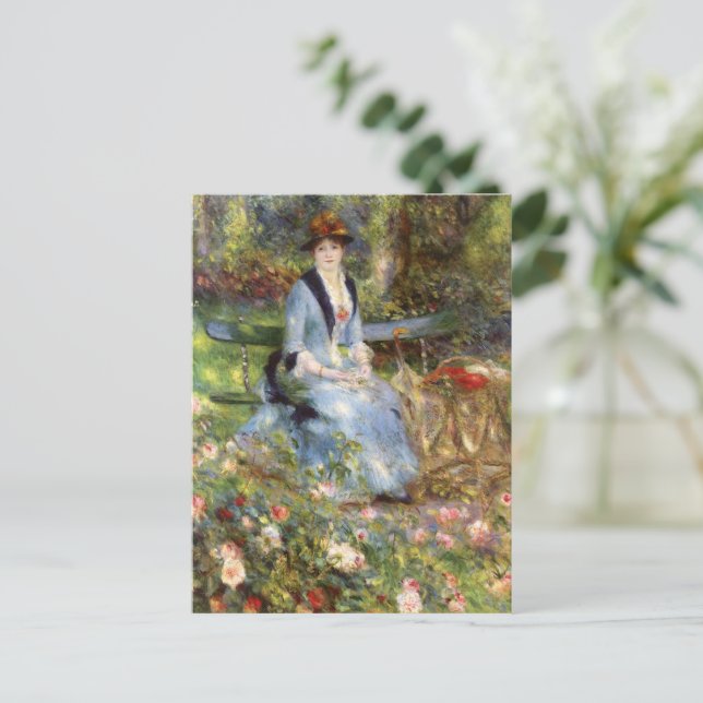 Pierre-Auguste Renoir - Dans les Rose Postkarte (Stehend Vorderseite)