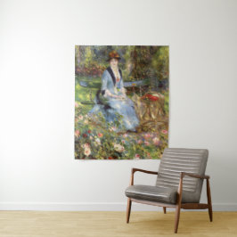 Pierre-Auguste Renoir - Dans les Rose Wandteppich