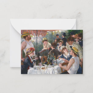 Pierre-Auguste Renoir - Das Boating Party-Mittages Mitteilungskarte