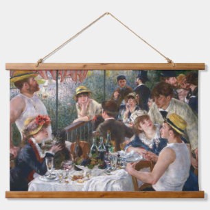 Pierre-Auguste Renoir - Das Boating Party-Mittages Wandteppich Mit Holzrahmen