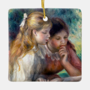 Pierre-Auguste Renoir - Das Lesen Keramikornament