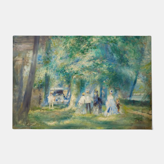 Pierre-Auguste Renoir - Das Party in Saint-Cloud Fußmatte (Vorderseite)