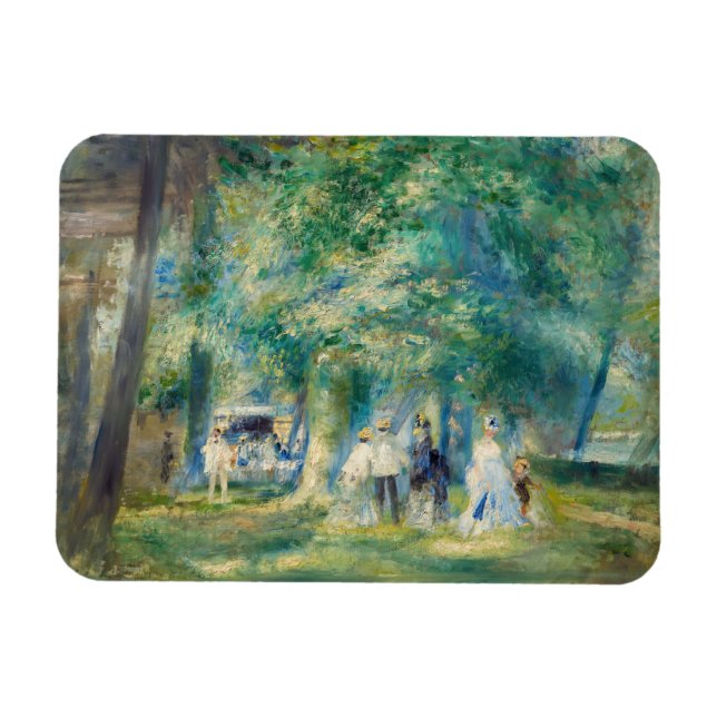Pierre-Auguste Renoir - Das Party in Saint-Cloud Magnet (Horizontal)