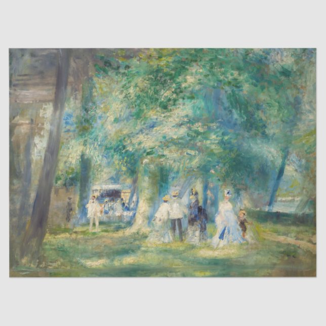 Pierre-Auguste Renoir - Das Party in Saint-Cloud Seidenpapier (Vorderseite)