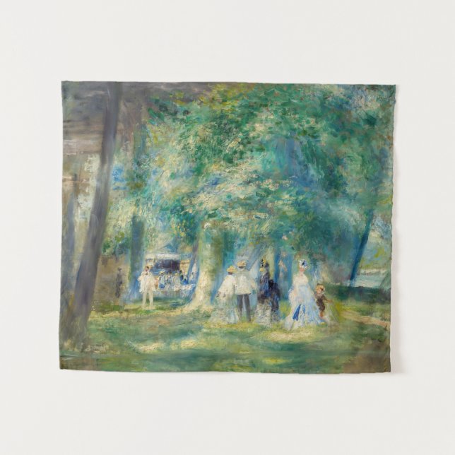Pierre-Auguste Renoir - Das Party in Saint-Cloud Wandteppich (Vorderseite (Horizontal))