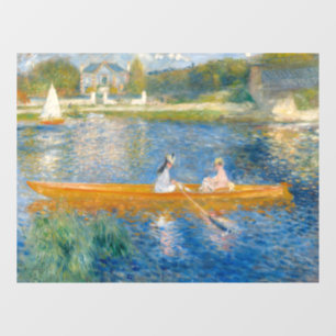 Pierre-Auguste Renoir - Das Skiff Fensteraufkleber
