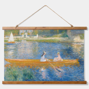 Pierre-Auguste Renoir - Das Skiff Wandteppich Mit Holzrahmen