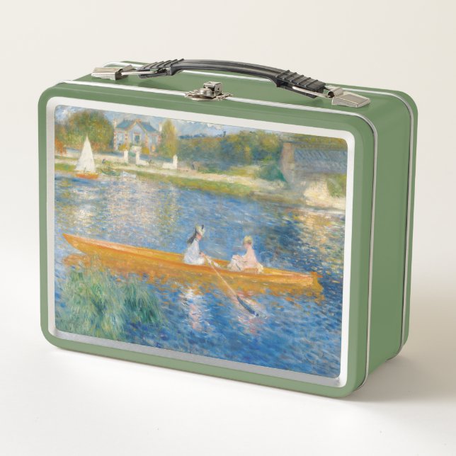 Pierre-Auguste Renoir - Der Skiff Metall Brotdose (Vorderseite)