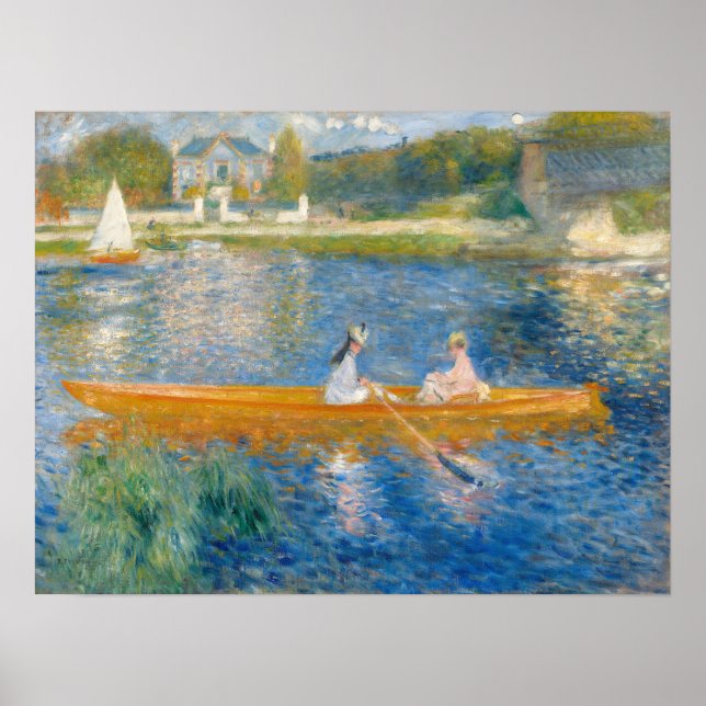 Pierre-Auguste Renoir - Der Skiff Poster (Vorne)