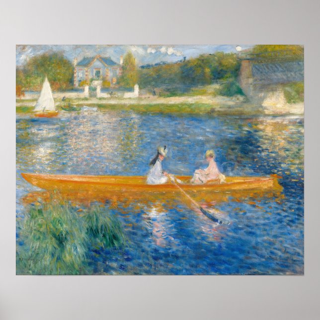 Pierre-Auguste Renoir - Der Skiff Poster (Vorne)