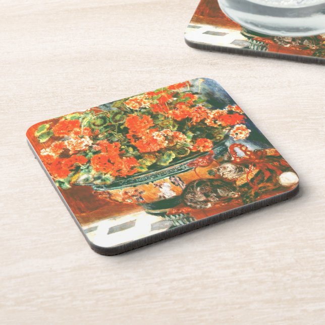 Pierre-Auguste Renoir - Deutschland und Katzen Getränkeuntersetzer (Linke Seite)