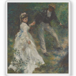 Pierre-Auguste Renoir - Die Promenade Aufkleber